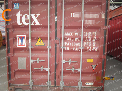 closed the container door container information