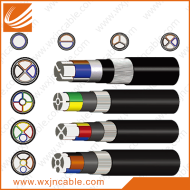 0.6-1KV YJLV33-Aluminium Conductor XLPE Insulated Steel Wire Armoured PE Sheathed Power Cable Standard picture